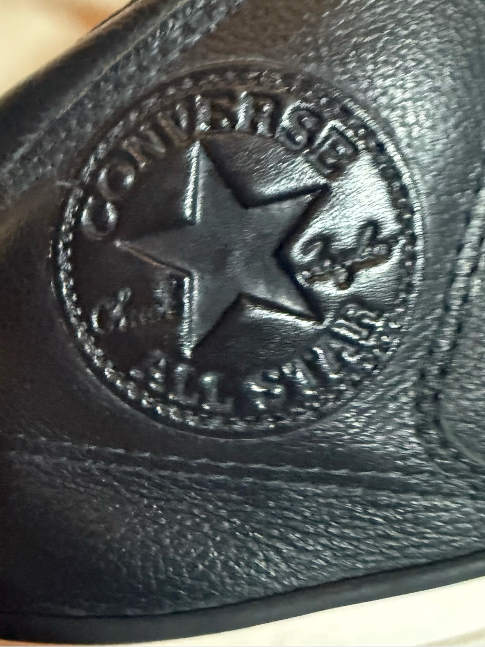 Converse All Star High Street Sneakers in Black Leather, Mens 8/ Women’s 10 - Picture 4 of 7